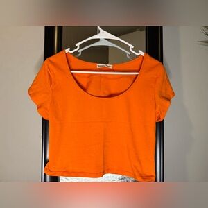 Radiant Orange Women's Crop Top Size XL